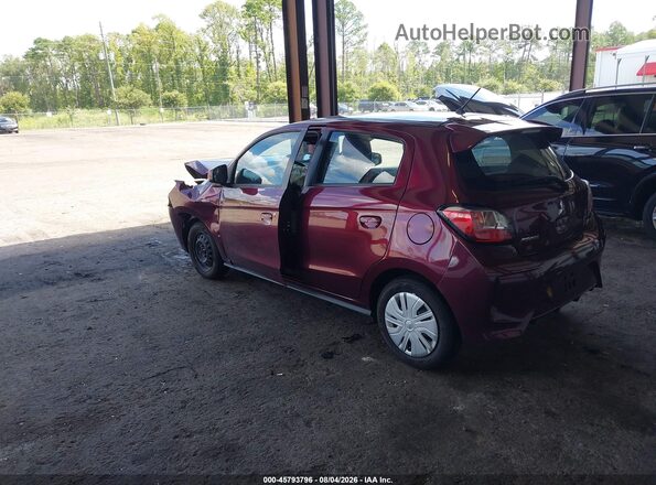 ML32AUHJ0MH009284 2021 MITSUBISHI MIRAGE Бордовый Задняя левая четверть