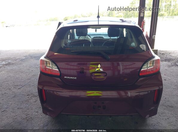 ML32AUHJ0MH009284 2021 MITSUBISHI MIRAGE Бордовый 