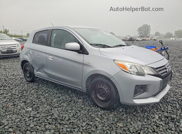 ML32AUHJ3MH000515 2021 MITSUBISHI MIRAGE Серебряный Передняя правая четверть