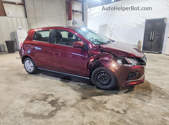 ML32AUHJ3RH017709 2024 MITSUBISHI MIRAGE Maroon წინა მარჯვენა