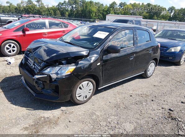 ML32AUHJ3RH034509 2024 MITSUBISHI MIRAGE Black წინა მარცხენა ხედი სამი მეოთხედიდან