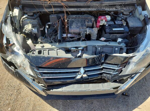 ML32AUHJ4NH003313 2022 MITSUBISHI MIRAGE Black უკანა სალონის ხედი