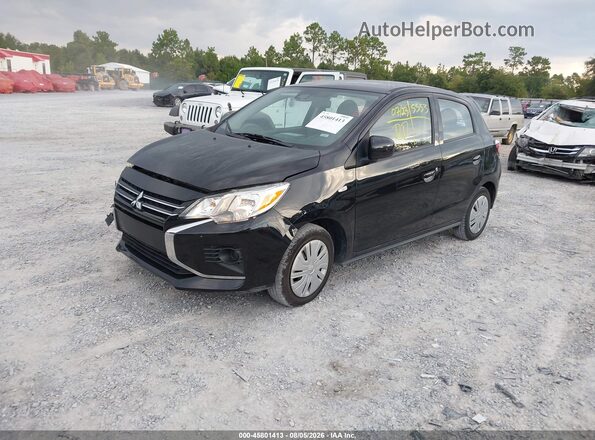 ML32AUHJ4RH019419 2024 MITSUBISHI MIRAGE Black Передня ліва чверть