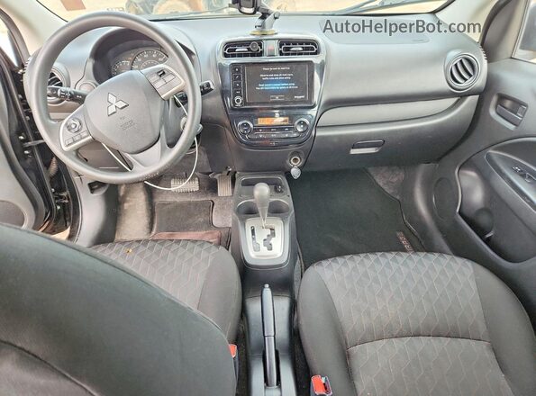 ML32AUHJ5NH001022 2022 MITSUBISHI MIRAGE Black Dashboard view