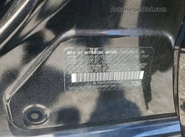 ML32AUHJ5PH000925 2023 MITSUBISHI MIRAGE Black Շարժիչի բաժամունքի տեսք