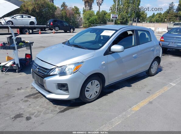 ML32AUHJ5RH030798 2024 MITSUBISHI MIRAGE Silver წინა მარცხენა ხედი სამი მეოთხედიდან