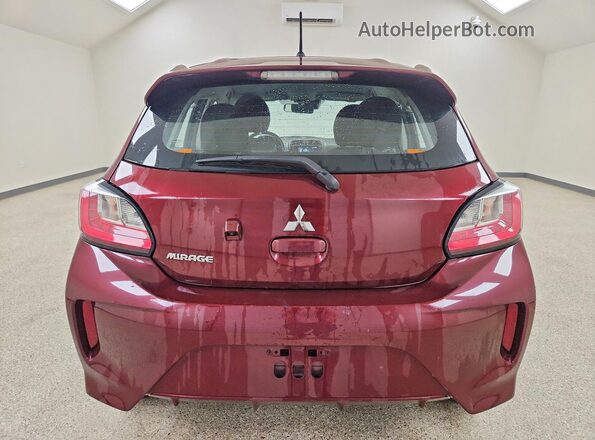 ML32AUHJ5RH031014 2024 MITSUBISHI MIRAGE Burgundy უკანა ხედი