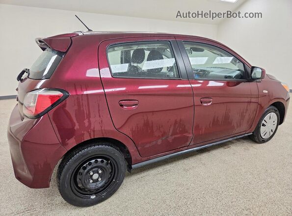 ML32AUHJ5RH031014 2024 MITSUBISHI MIRAGE Burgundy უკანა მარჯვენა