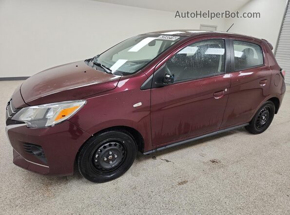 ML32AUHJ5RH031014 2024 MITSUBISHI MIRAGE Burgundy VIN კოდის სტიკერის ხედი