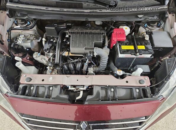 ML32AUHJ5RH031014 2024 MITSUBISHI MIRAGE Burgundy უკანა სალონის ხედი