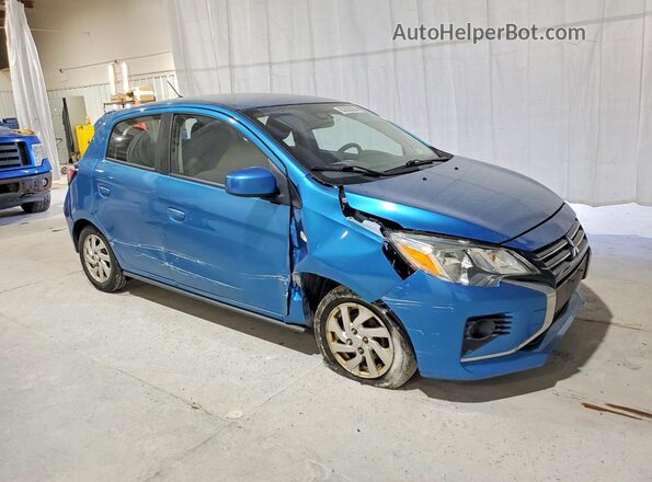 ML32AUHJ8MH004432 2021 MITSUBISHI MIRAGE Blue Передня права чверть