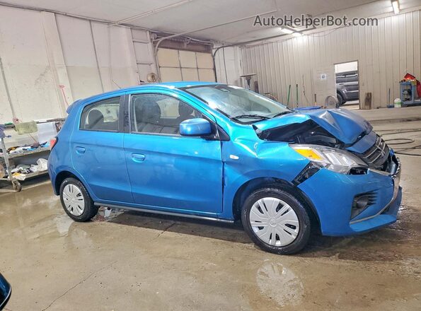 ML32AUHJ8RH015518 2024 MITSUBISHI MIRAGE Blue Передня права чверть