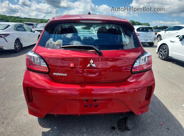 ML32AUHJ8RH033940 2024 MITSUBISHI MIRAGE Red უკანა ხედი