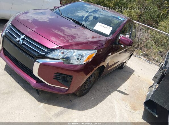 ML32AUHJ9RH024874 2024 MITSUBISHI MIRAGE Темно-бордовый Передняя левая четверть