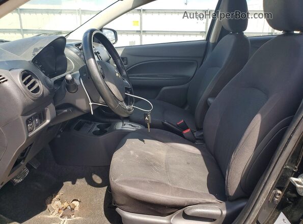 ML32F3FJ0JHF09359 2018 MITSUBISHI MIRAGE Black Widok wnętrza z przodu