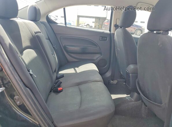 ML32F3FJ0JHF09359 2018 MITSUBISHI MIRAGE Black Widok tylnych siedzeń