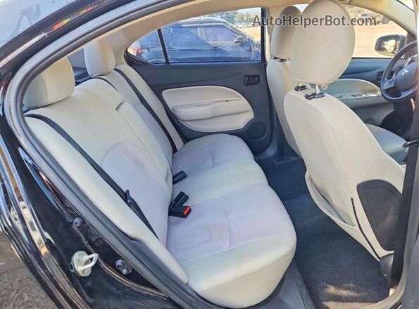 ML32F3FJ0KHF08908 2019 MITSUBISHI MIRAGE Black Вид задніх сидінь