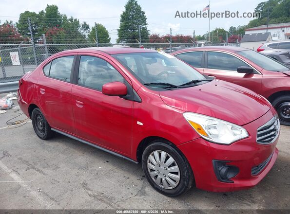 ML32F3FJ0KHF17446 2019 MITSUBISHI MIRAGE G4 Red Widok wnętrza z tyłu