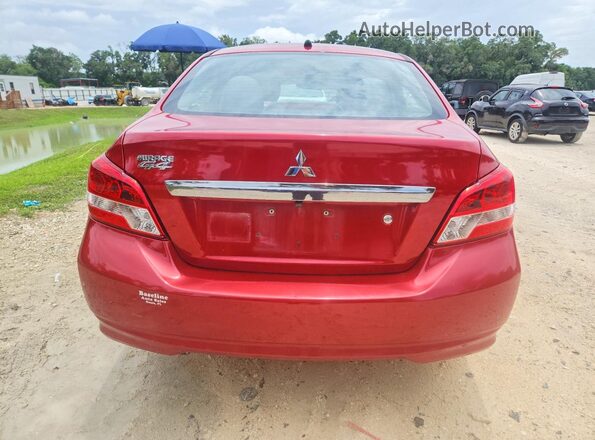 ML32F3FJ0LHF05282 2020 MITSUBISHI MIRAGE Red Widok z tyłu