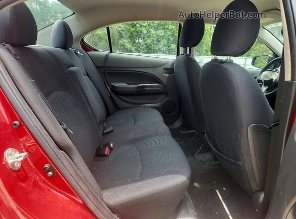 ML32F3FJ0LHF05282 2020 MITSUBISHI MIRAGE Red Widok tylnych siedzeń