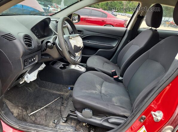 ML32F3FJ0LHF05282 2020 MITSUBISHI MIRAGE Red Widok wnętrza z przodu