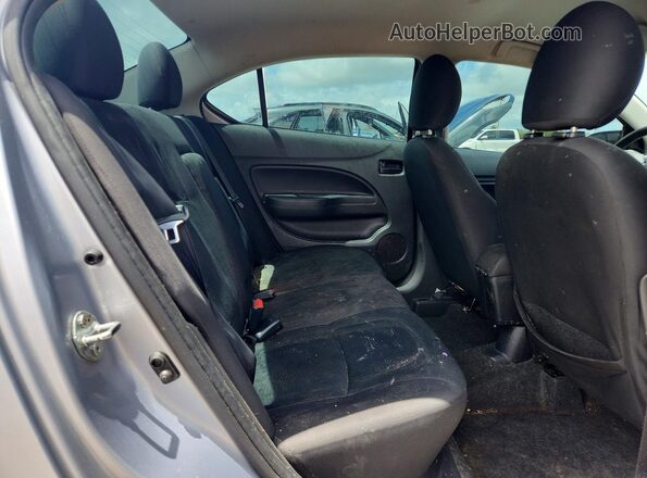ML32F3FJ0LHF07999 2020 MITSUBISHI MIRAGE Silver უკანა სავარძლების ხედი