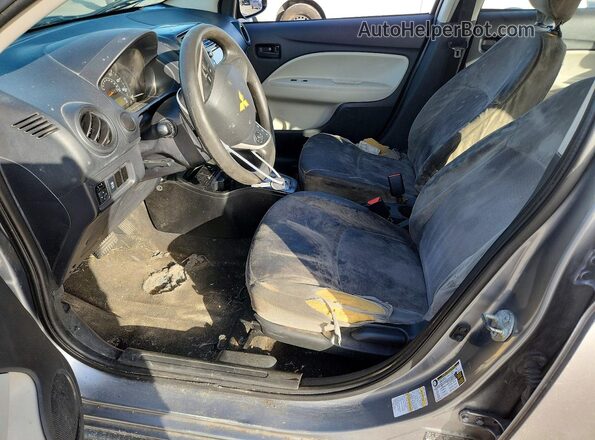 ML32F3FJ2KHF05735 2019 MITSUBISHI MIRAGE Charcoal Вид салону спереду