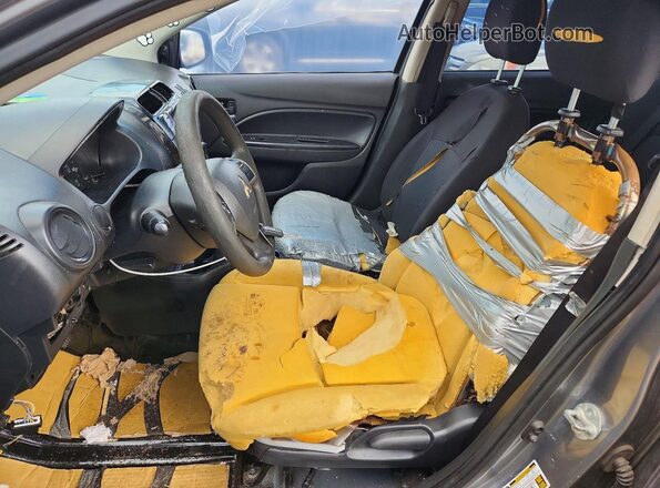 ML32F3FJ2KHF08585 2019 MITSUBISHI MIRAGE Gray Вид салону спереду