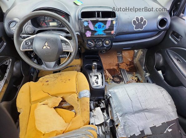ML32F3FJ2KHF08585 2019 MITSUBISHI MIRAGE Gray Вид панелі приладів