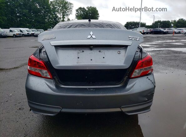 ML32F3FJ2KHF08585 2019 MITSUBISHI MIRAGE Gray Вид ззаду