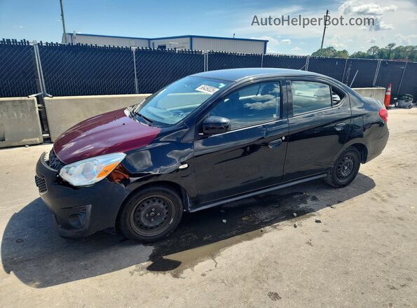ML32F3FJ2LHF05381 2020 MITSUBISHI MIRAGE Black Задня ліва чверть