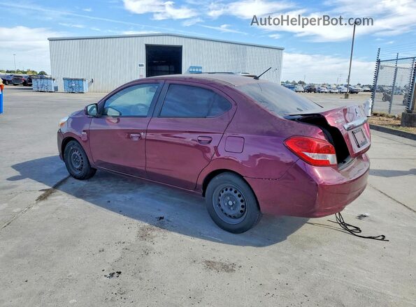 ML32F3FJ3HH003208 2017 MITSUBISHI MIRAGE Maroon უკანა მარჯვენა