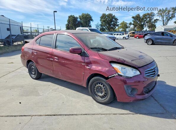 ML32F3FJ3HH003208 2017 MITSUBISHI MIRAGE Maroon წინა სალონის ხედი