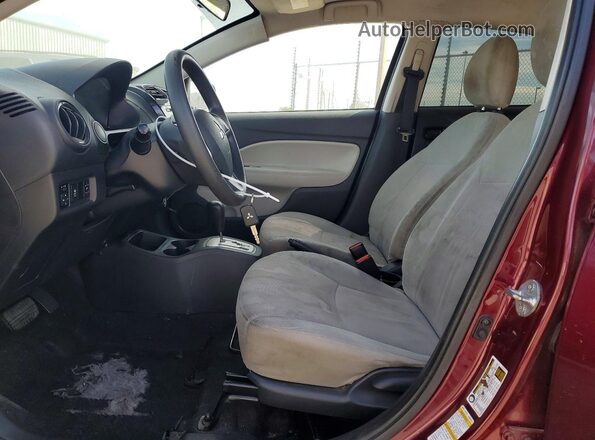 ML32F3FJ3HH003208 2017 MITSUBISHI MIRAGE Maroon ძრავის განყოფილების ხედი
