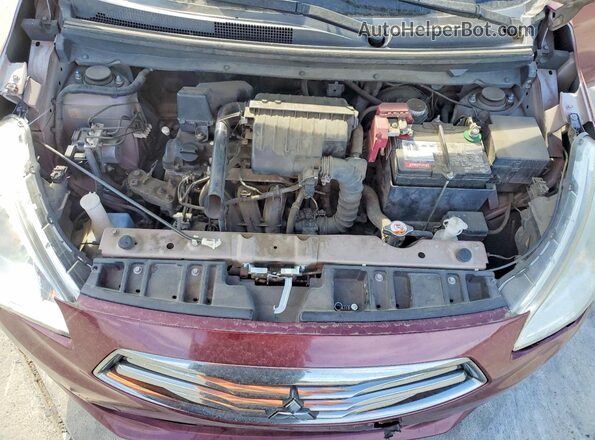 ML32F3FJ3HH003208 2017 MITSUBISHI MIRAGE Maroon 
