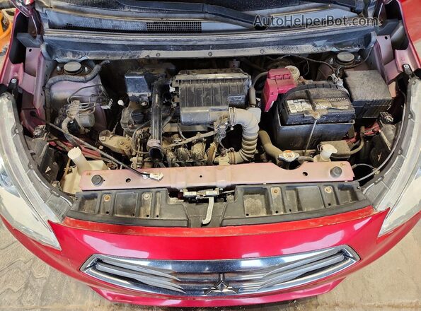 ML32F3FJ3JHF12854 2018 MITSUBISHI MIRAGE Red Вид задньої частини салону