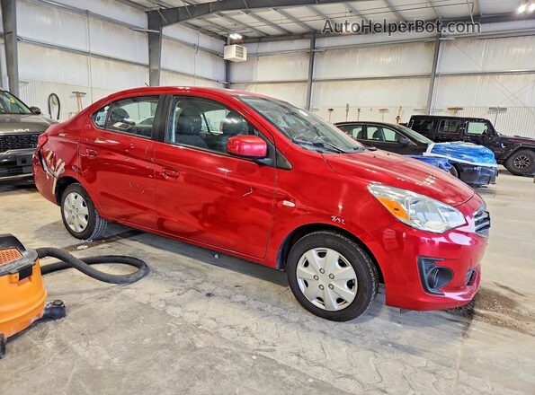 ML32F3FJ3JHF12854 2018 MITSUBISHI MIRAGE Red Передня права чверть