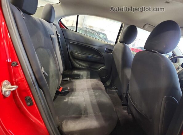 ML32F3FJ3JHF12854 2018 MITSUBISHI MIRAGE Red Вид задніх сидінь