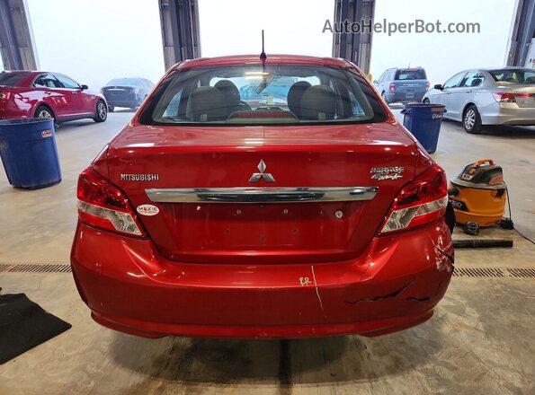 ML32F3FJ3JHF12854 2018 MITSUBISHI MIRAGE Red Вид ззаду