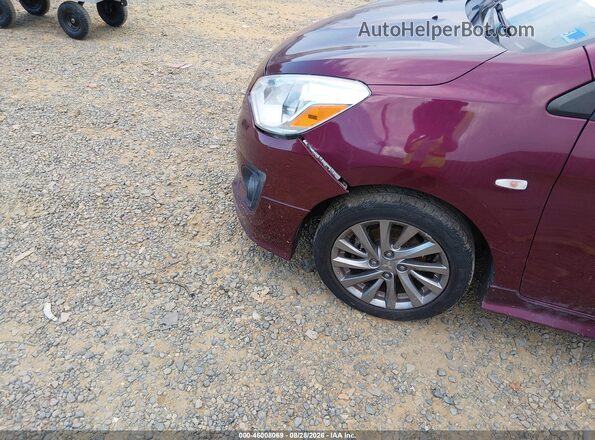 ML32F3FJ3KHF06909 2019 MITSUBISHI MIRAGE G4 Burgundy Դիմացի տեսք