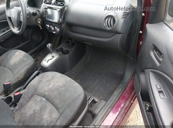 ML32F3FJ3KHF06909 2019 MITSUBISHI MIRAGE G4 Burgundy Սալոնի դիմացի տեսք
