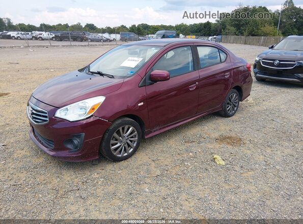 ML32F3FJ3KHF06909 2019 MITSUBISHI MIRAGE G4 Burgundy Առջևի ձախ երեք քառորդ տեսարան