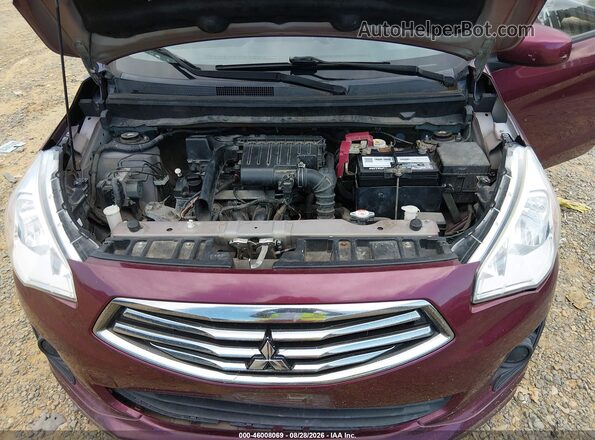 ML32F3FJ3KHF06909 2019 MITSUBISHI MIRAGE G4 Burgundy Հետևի տեսք