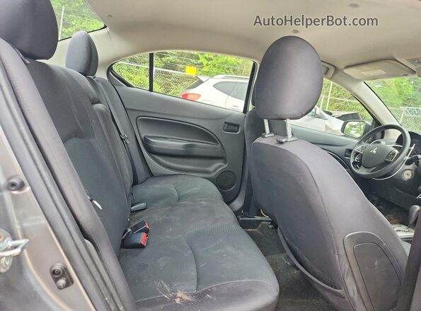 ML32F3FJ3KHF12631 2019 MITSUBISHI MIRAGE Silver უკანა სავარძლების ხედი