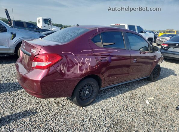 ML32F3FJ3KHF18610 2019 MITSUBISHI MIRAGE Burgundy Задня права чверть