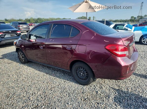 ML32F3FJ3KHF18610 2019 MITSUBISHI MIRAGE Burgundy Задня ліва чверть