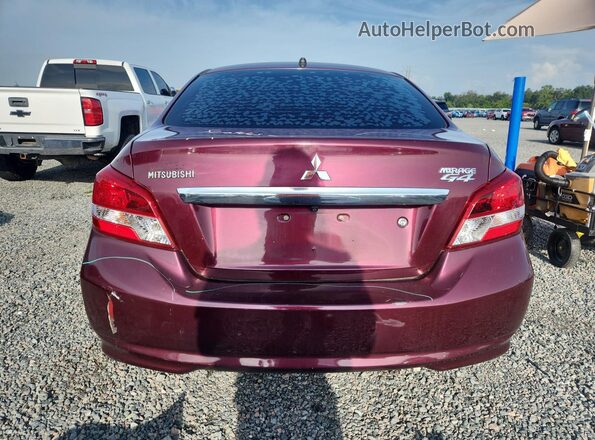 ML32F3FJ3KHF18610 2019 MITSUBISHI MIRAGE Burgundy Вид ззаду
