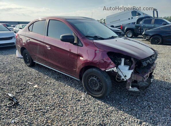 ML32F3FJ3KHF18610 2019 MITSUBISHI MIRAGE Burgundy Передня права чверть