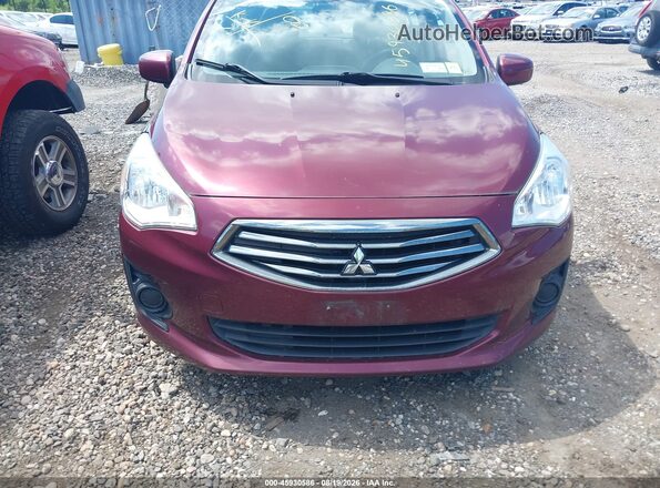 ML32F3FJ4HHF14607 2017 MITSUBISHI MIRAGE G4 Maroon წინა ხედი