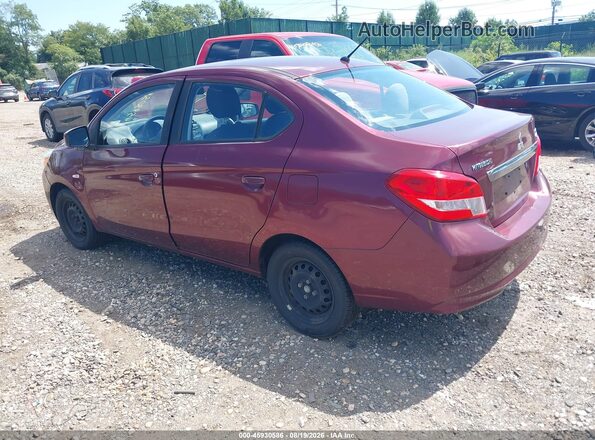 ML32F3FJ4HHF14607 2017 MITSUBISHI MIRAGE G4 Maroon უკანა მარცხენა